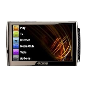 Archos 5G 30GB Internet Media Tablet WiFi/3.5g 5",High Resolution Touch Screen 800x480 pixels,convenient leg stand.
