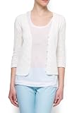 Mango Womens Openwork Knitted Cardigan