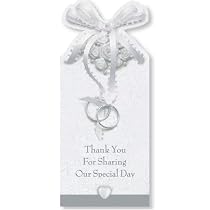 Wedding Heart White Favor Tags (100 count)