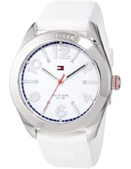 Tommy Hilfiger Womens 1781255 Sport White Silicon Stainless Steel Watch