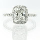 2.45ct Cushion Cut Diamond Engagement Anniversary Ring
