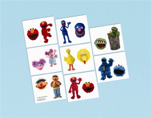 Sesame Street Tattoo Favors