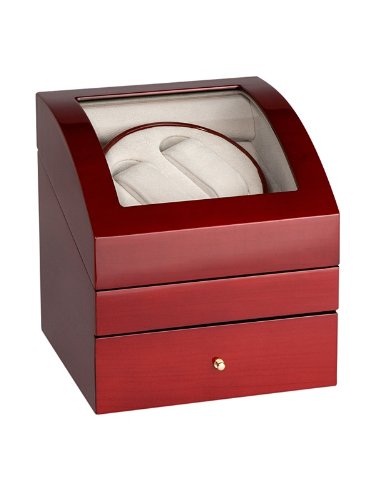 Rothenschild Accessories RS-721-2 C-M Watch Winder For 2 Watches Cherry
