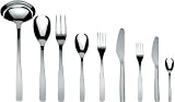 A di Alessi Knifeforkspoon Cutlery Set, Monoblock, Polished, 75 Piece, (AJM22S75M)