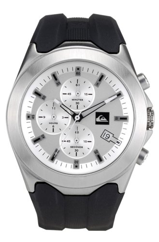 Quiksilver Solid Stainless Steel Case Polyurethane Strap Quartz Analogue Watch