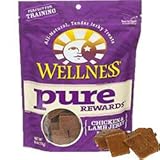 Wellness Pure Rewards All-Natural Delicious Chicken & Lamb Jerky Bits Dog Treats