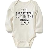 オールドネイビー OLD NAVY/ グラフィックボディスーツ スマルティーパンツ ロンパース長袖 3～6ヶ月【並行輸入】