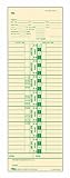 TOPS Weekly Time Cards, Green Ink Front, 3.5 x 10.5 Inches, 500-Count, Manila