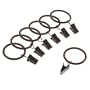 Levolor Classic Clip Rings, Set of 7, Brushed Sienna, Use With Rods Up To 1-Inch Diameter
