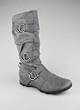 Suede Buckle Boot
