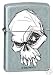 Zippo Sketch Skull Street Chrome Lighter, 6259