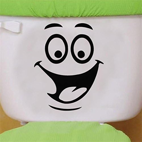 Ixiang DIY Removable Smile Face Funny Bathroom Toilet Seat Home Wall Sticker
