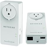 NETGEAR Powerline 200Mbps 2-Port PassThru Adapter  - Starter Kit (XAUB2511)