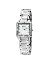 Bulova Womens 96R107 Diamond Accented