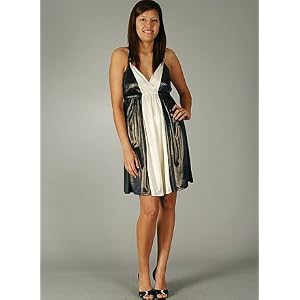 Shimmer Colorblock Cocktail Formal for Bridesmaid Formal Prom