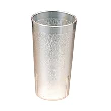 Cambro 2000P152 22 -Ounce Capacity 3-3/8-Inch Diameter by 6-1/2-Inch Height Clear Plastic Colorware Tumbler (Case of 12)