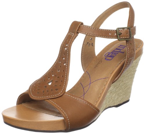 indigo by Clarks Womens Cow Cove T-Strap Sandal