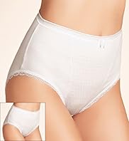 2 Pack Cotton Rich Firm Control Spotted High Leg Knickers