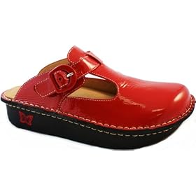 Alegria Clogs in Classic Red Patent Leather ALG-104