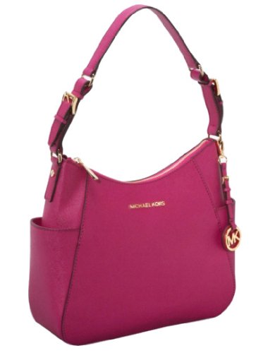 MICHAEL Michael Kors Medium Jet Set Travel Shoulder Handbag LACQUER PINK 30T2GTVL2L