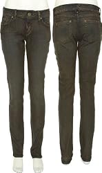 TYTE Stretch 'Skin Tyte' Skinny Jeans [J2470ARG], Blue Black/Gold, Size 1