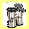SOLAR POWERED LED LANTERN w/ REMOTE CONTROL Plus.... FREE Bright LED Flashlight with EVERY ORDER! --- 24 Powerful LED Bulbs -- Up to 20 hrs per Charge -- Rugged Steel / ABS Exterior -- Dual SOLAR PANELS -- good for Emergency Use