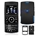 Black Rubber Feel Snap-On Cover Hard Case Cell Phone Protector for Samsung Propel A767