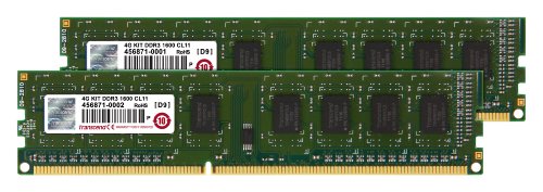 Transcend JM1600KLN-4GK Arbeitsspeicher 4GB (1600Mhz, CL11, 2x 2GB) DIMM DDR3-RAM Kit Preisvergleich