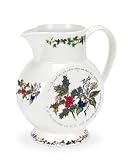 Portmeirion Holly & Ivy Jug/Coral 2PT. 8 oz.