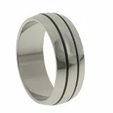 316L stainless steel ring - Width: 8mm (Sizes 8-14)stone - Width: 7mm (Sizes 8-12)