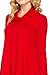 2LUV Women's Long Sleeve Cowl Neck A-Line Tunic Dress