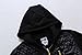 Madhero Men's Quilted Checker Full-zipper Fashion Hoodie