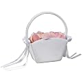 Flower Girl Basket Tote - White