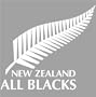 New Zealand All Blacks Rugby Decal Sticker - Size:6.0 x 6.4 inches - Color:White