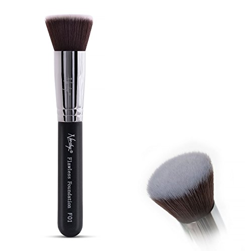 Nanshy flat fop foundation kabuki makeup brush - flawle…