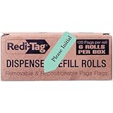 Redi-Tag Please Initial Printed Arrow Flags, 6 Roll Refill, 120 Flags per Roll, 1-7/8 x 9/16 Inches, Mint (91031)