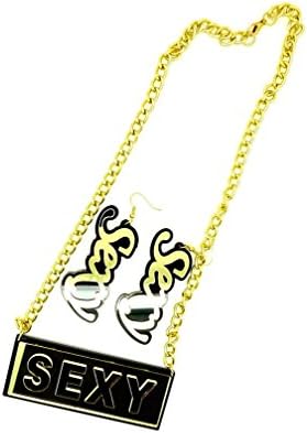 Mygoodie Jewelry Acrylic SEXY punk necklace+earrings sets