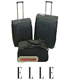 from Elle Elle Nested 3 Piece Luggage Set 28 24 Suitcases Set & Holdall Model Elle