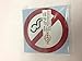 Highway Traffic Supply 4 Pack of NO Smoking 4'' Dia Sign Decal Sticker Window Door Wall Stop Smoke Logo
