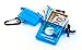 Waterproof Card Holder Case - Safe Credit Card Holder, Drivers License Holder, Safe Cash Box, Room Key and ID/Badge Holder Case. Water Resistant Clear Dry Sports Case. Submersible Water Safe Locker Box and Carabiner Clip