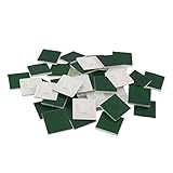 uxcell 自己接着 タイ マウントベース 3mm幅のホール 緑 白 100個
