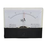 uxcell　44C2直流電　50-0-50μA　長方形　アナログパネル　電流計　ゲージ