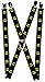 Batman DC Comics Superhero Classic Shield logo Fun Suspenders