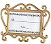 Elegant golden finish placecard frames