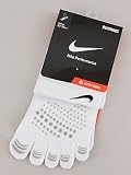 NIKE(ナイキ)　ランニング ファイブトウ グリップソックス(5本指）　ホワイト×ブラック　27～29ｃｍ　SX4655-100-27
