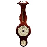 Banjo Barometer Thermometer Hygrometer in Deep Cherry by West and Company