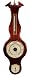 Banjo Barometer Thermometer Hygrometer in Deep Cherry by West and Company