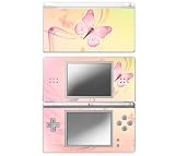 Pink Butterfly Decorative Protector Skin Decal Sticker for Nintendo DS Lite ....