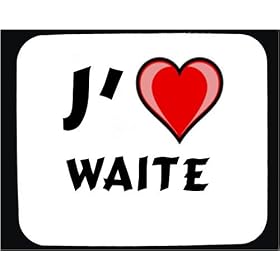 J'aime Waite tapis de souris d�cor�