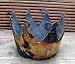 XL Vintage Deko Eisen-Krone 20 cm Antik-Finish